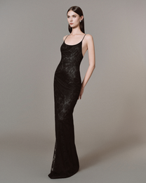 Obsidian Lace Slip Dress