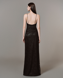 Obsidian Lace Slip Dress