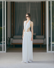 Aphrodite Pearl Drape Gown
